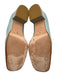 Frances Valentine Shoe Size 9.5 Mint Blue Leather Upper Patent Loafers Mint Blue / 9.5