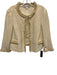 Sara Campbell Size L/10 Cream White & Gold Cotton Blend Tweed Dress Set Cream White & Gold / L/10
