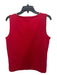 St. John Sport Size S Red Wool Blend Knit Round Neck Sleeveless Top Red / S