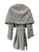 T Tahari Size M Taupe & Beige Polyester & Wool Blend Wide Belted Coat Taupe & Beige / M