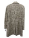 Louben Size 12 Beige & Taupe Wool Blend Tweed Button Front Pocket Coat Beige & Taupe / 12