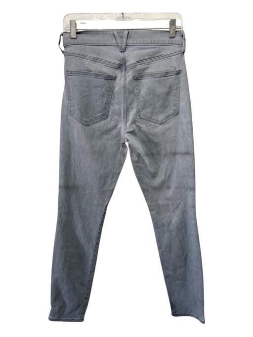 Veronica Beard Jeans Size 28 Light Gray Cotton Zip Fly Mid Rise Skinny Jeans Light Gray / 28