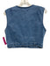 Avec Les Filles Size 6 Medium Wash Cotton Blend Denim Sleeveless Mini Skirt Set Medium Wash / 6