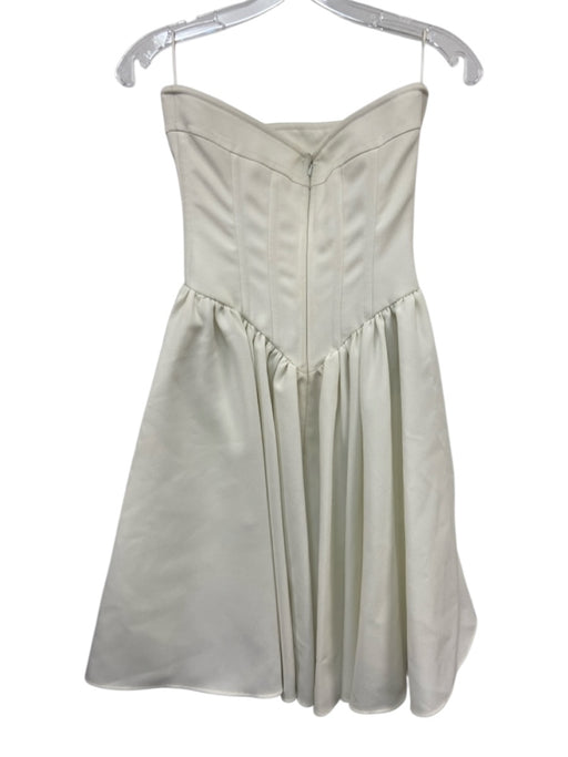 Philosophy di Lorenzo Serafini Size 2 White Polyester Strapless Boned Dress White / 2