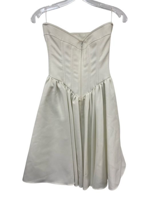 Philosophy di Lorenzo Serafini Size 2 White Polyester Strapless Boned Dress White / 2