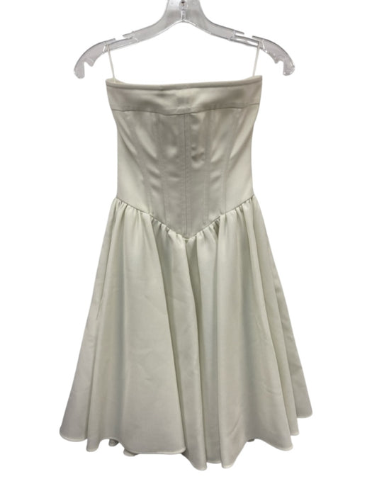 Philosophy di Lorenzo Serafini Size 2 White Polyester Strapless Boned Dress White / 2