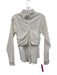 Sovere / Size 5 White Cotton Seersucker Long Sleeve Button Up Drape Detail Top White / 5