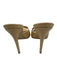 Black Suede Studio Shoe Size 36.5 Beige Raffia Pointed Toe Sandals Beige / 36.5