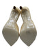 Black Suede Studio Shoe Size 36.5 Beige Raffia Pointed Toe Sandals Beige / 36.5