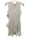 Alexis Size XS Ivory White Rayon Blend flounce Sleeveless Mini Dress Ivory White / XS