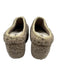 Mou Shoe Size 7 Taupe Gray & Beige Sheepskin Braided Trim Platform Mules Taupe Gray & Beige / 7
