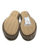 Mou Shoe Size 7 Taupe Gray & Beige Sheepskin Braided Trim Platform Mules Taupe Gray & Beige / 7