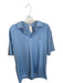 Peter Millar Size M Blue & Navy Polyester Skulls Golf Men's Polo Blue & Navy / M