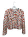 Fate Size S Orange & Purple Cotton Quilted Flora & Fauna Full Zip Jacket Orange & Purple / S