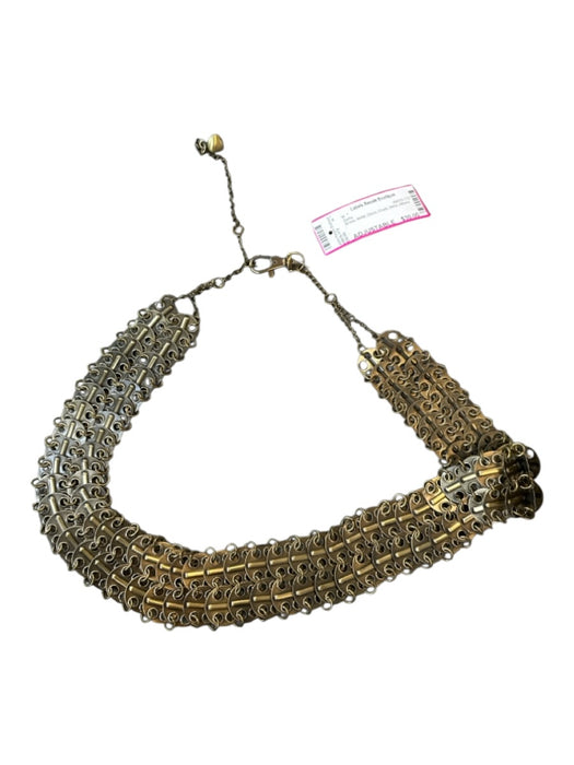 Brass Metal Discs Chain Wide Belts Brass / ADJUSTABLE