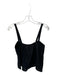 Banana Republic Size M Black Flax Sleeveless Front Tie Top Black / M