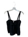 Banana Republic Size M Black Flax Sleeveless Front Tie Top Black / M