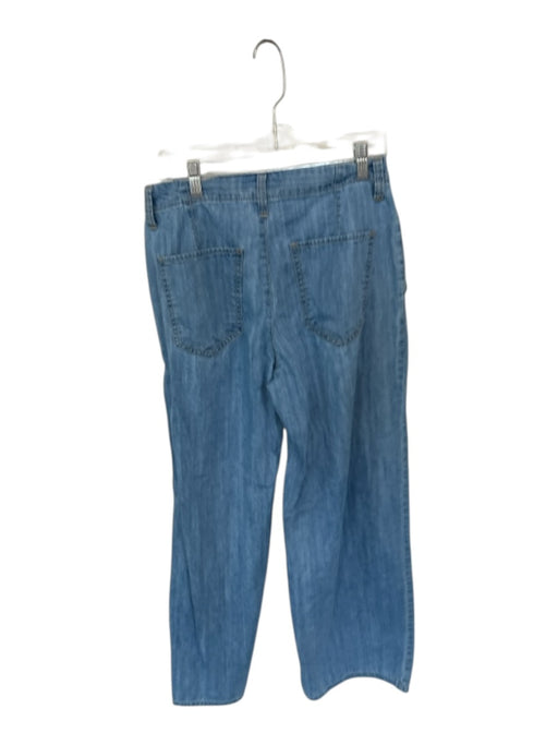 Banana Republic Size 27 Med Light Wash Cotton High Waist Wide Leg Jeans Med Light Wash / 27
