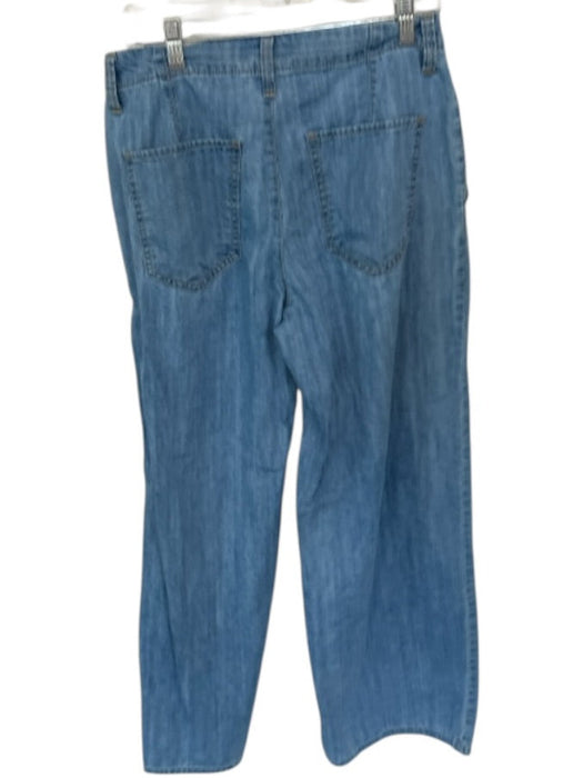 Banana Republic Size 27 Med Light Wash Cotton High Waist Wide Leg Jeans Med Light Wash / 27