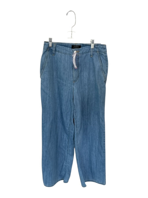 Banana Republic Size 27 Med Light Wash Cotton High Waist Wide Leg Jeans Med Light Wash / 27