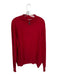 Orvis Red Cotton & Silk Solid Half Zip Long Sleeve Men's Pullover Red / XL