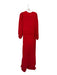Shona Joy Size 6 Red Viscose Long Balloon Sleeve Waist band Buttons Maxi Dress Red / 6