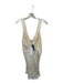 Shona Joy Size L Champagne Viscose Sleeveless V Neck Mini Dress Champagne / L