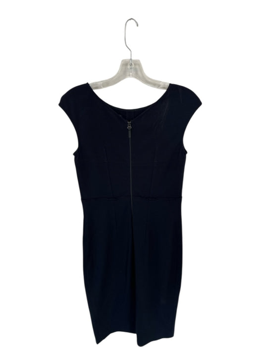 Magaschoni Size 4 Navy Sleeveless Back Zip Midi Dress Navy / 4