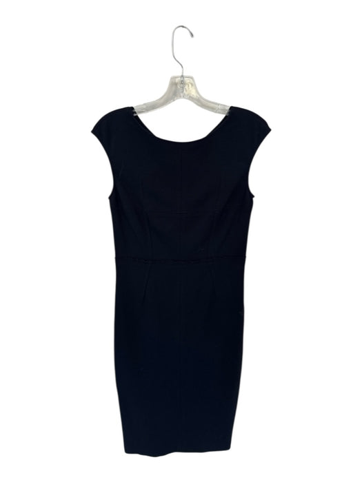 Magaschoni Size 4 Navy Sleeveless Back Zip Midi Dress Navy / 4