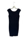 Magaschoni Size 4 Navy Sleeveless Back Zip Midi Dress Navy / 4