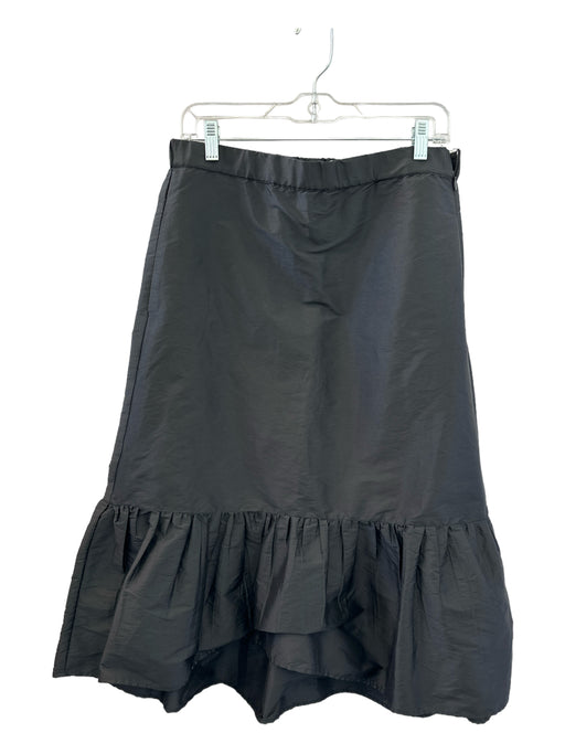 Zara Size L Black Side Zip Maxi Skirt Black / L