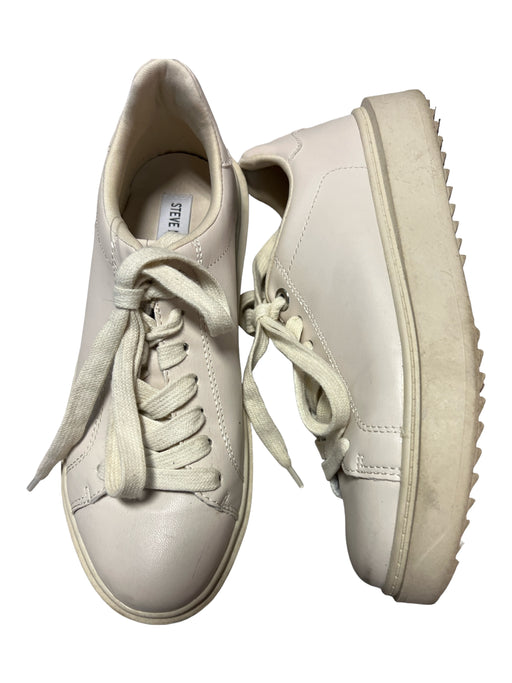 Steve Madden Shoe Size 9 Cream Leather Athletic Sneakers Cream / 9