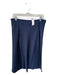 J. Crew Size L Navy Polyester Side Zip Midi Skirt Navy / L