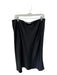 J. Crew Size L Black Polyester Side Zip Midi Skirt Black / L