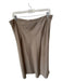 J. Crew Size L Taupe Polyester Side Zip Midi Skirt Taupe / L