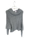 Free People Size M Light Gray Polyester Blend Knit Turtleneck Sweater Light Gray / M