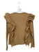 English Factory Size S Tan Cotton Ruffles Long Sleeve Top Tan / S