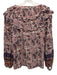 Cleobella Size M Beige, Brown, Multi Cotton Abstract Paisley Button Up Top Beige, Brown, Multi / M
