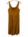 Rebecca Taylor Size M Sienna Orange Cotton Blend Back Zip Sleeveless Dress Sienna Orange / M