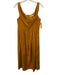 Rebecca Taylor Size M Sienna Orange Cotton Blend Back Zip Sleeveless Dress Sienna Orange / M