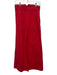 Loup Size S Red Cotton Side Zip Wide Belt Loops Side Pockets Wide Leg Pants Red / S