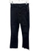 Mother Size 27 Black Cotton Button & Zip Front Straight Leg Raw Hem Jeans Black / 27