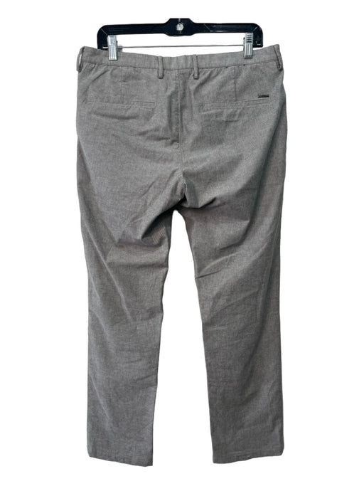 Boss Size 32 Light Gray Cotton Blend Solid Khakis Men's Pants 32