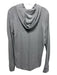 Vince Size M Light Gray Cotton Blend Solid Hoodie Men's Long Sleeve Shirt M