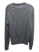 Bloomingdale's Size M Gray Merino Wool Solid Crew Men's Sweater M