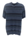 Scotch & Soda Size S Blue & Black Cotton Striped Polo Men's Short Sleeve Blue & Black / S