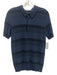 Scotch & Soda Size S Blue & Black Cotton Striped Polo Men's Short Sleeve Blue & Black / S