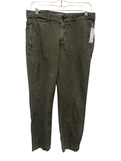 Billy Reid Size 30 Olive Green Cotton Solid Men's Pants Olive Green / 30