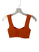 A.L.C. Size XS Orange Viscose Blend Sleeveless V Neck Cropped Top Orange / XS
