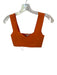 A.L.C. Size XS Orange Viscose Blend Sleeveless V Neck Cropped Top Orange / XS